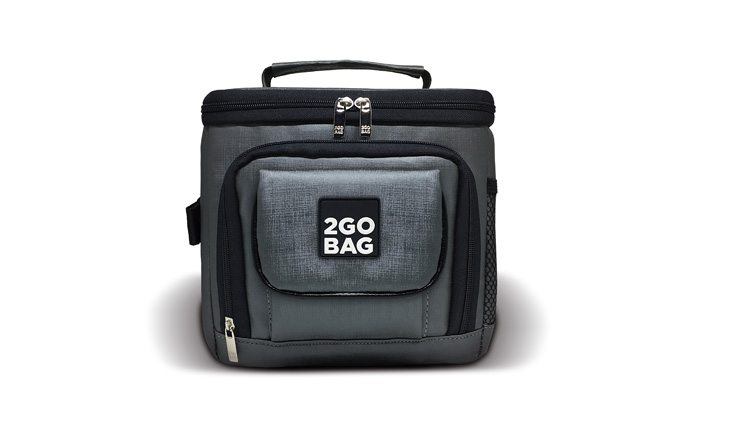 Bolsa Térmica pequena para marmita 2goBag Mini, Black - 2goBag