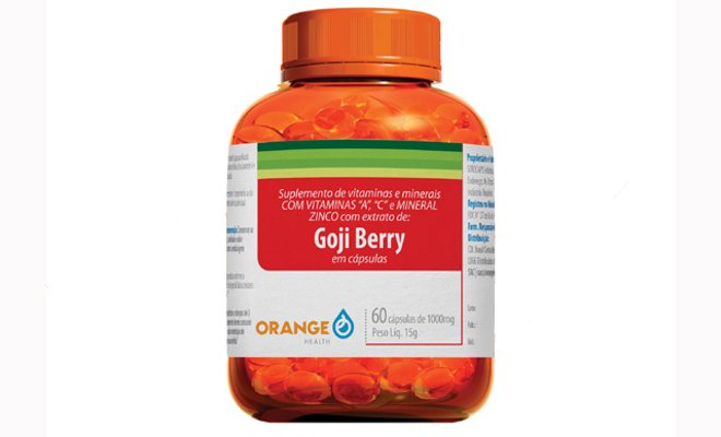 Cápsulas de Goji Berry, Orange Health