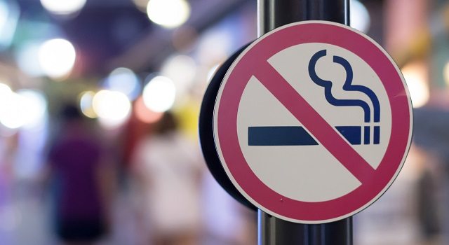placa de proibido fumar riscos do cigarro