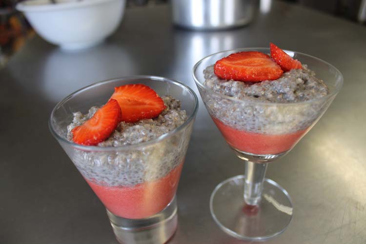 pudim de chia