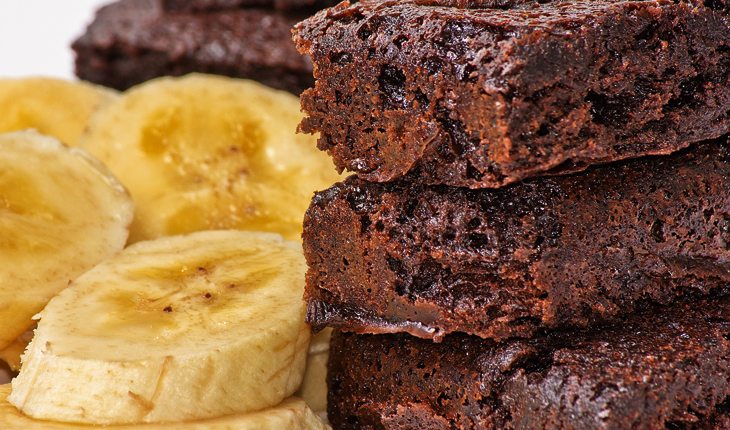 receitas saudáveis - brownie de banana