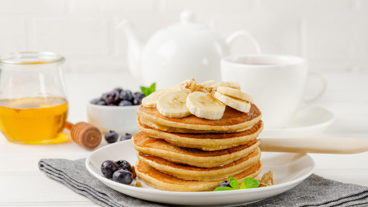 Panqueca de banana saudável