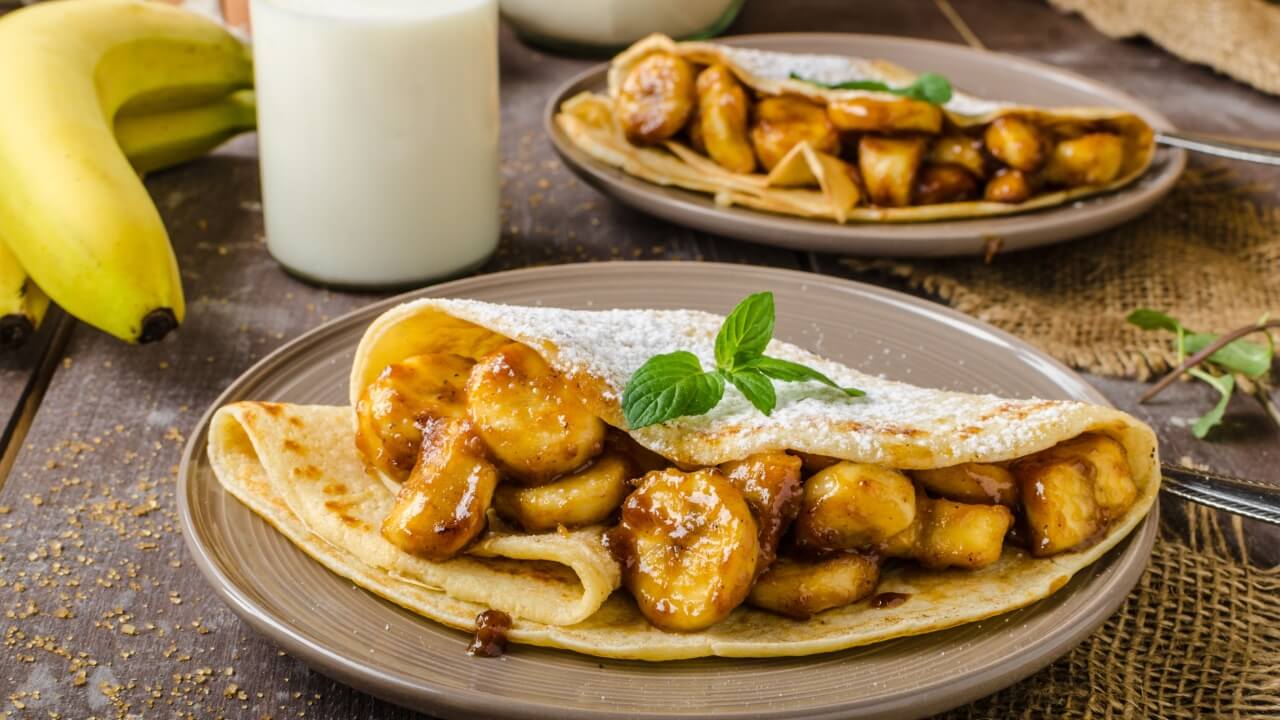 Queijo com banana grelhada e canela