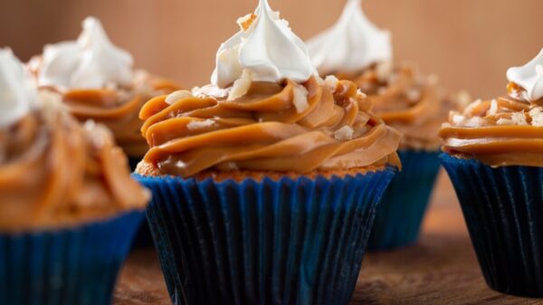 Cupcake de doce de leite fit