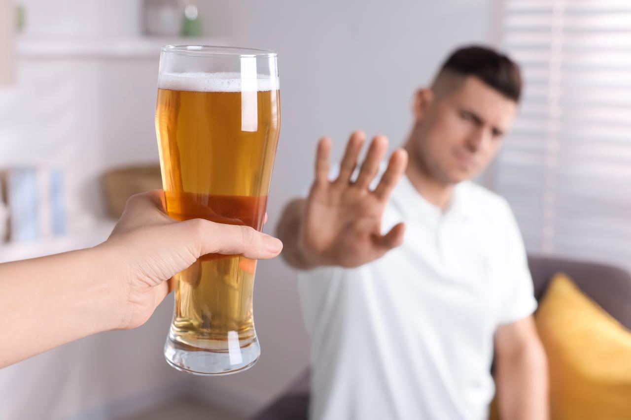 Evitando álcool antes da corrida