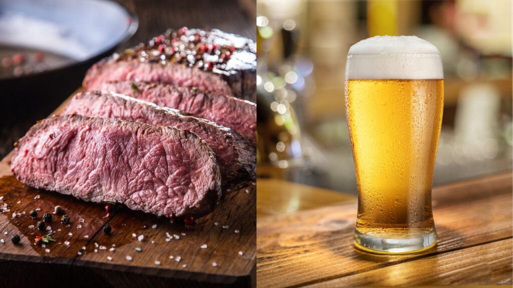 Churrasco e cerveja