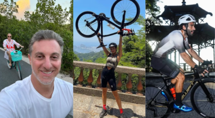 Famosos adotam a bicicleta como hábito saudável e sustentável
