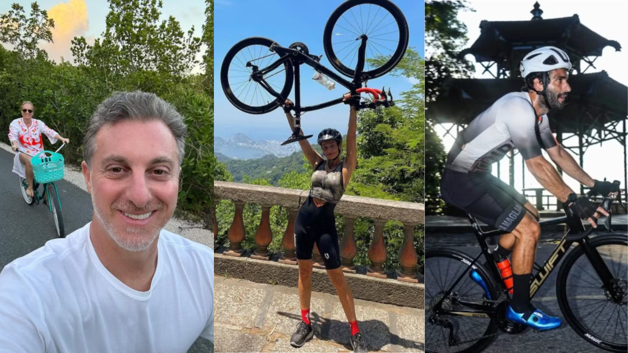 Famosos adotam a bicicleta como hábito saudável e sustentável