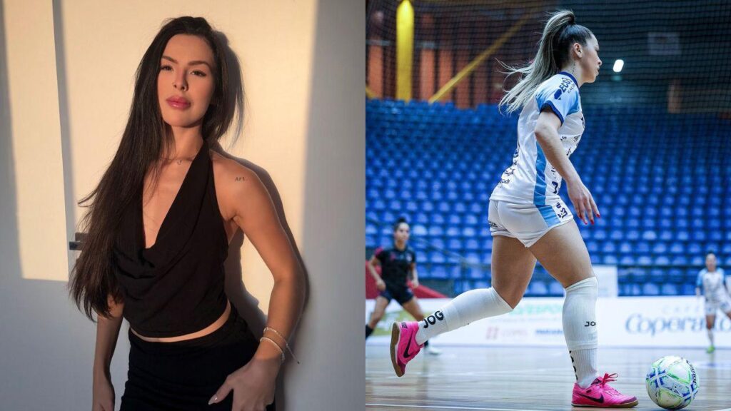 Montagem de duas fotos de Marcela Soares
