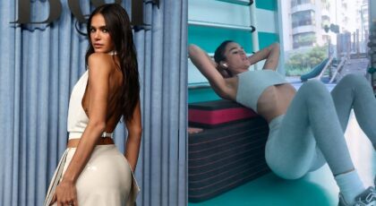 Montagem de duas fotos de Bruna Marquezine
