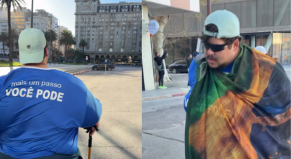 Júlio Mamute concluiu prova de 10 km no Uruguai após perder mais de 100 kg e emocionou seguidores com relato sobre superação