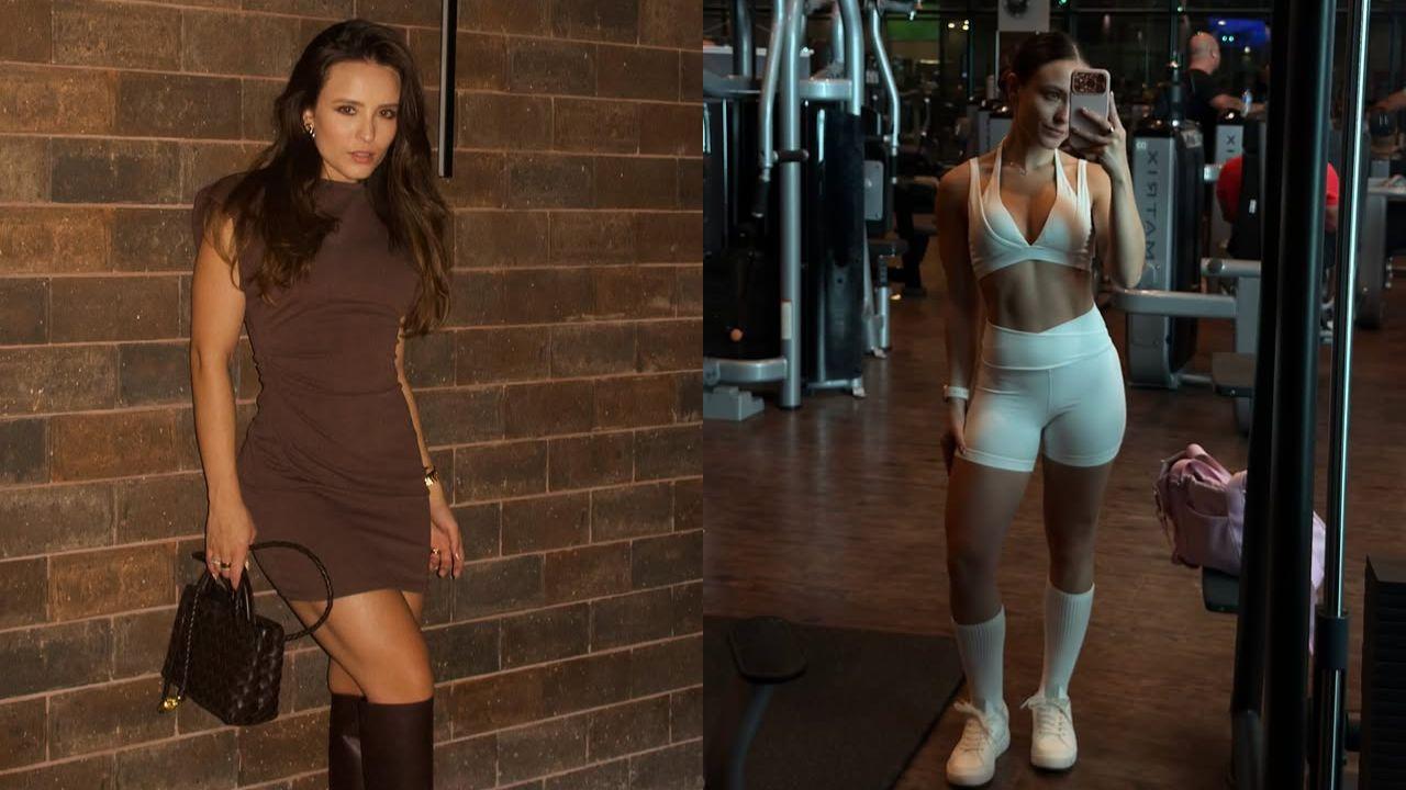 Montagem de duas fotos de Larissa Manoela