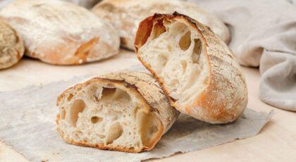 Imagem de um pão de fermentação natural