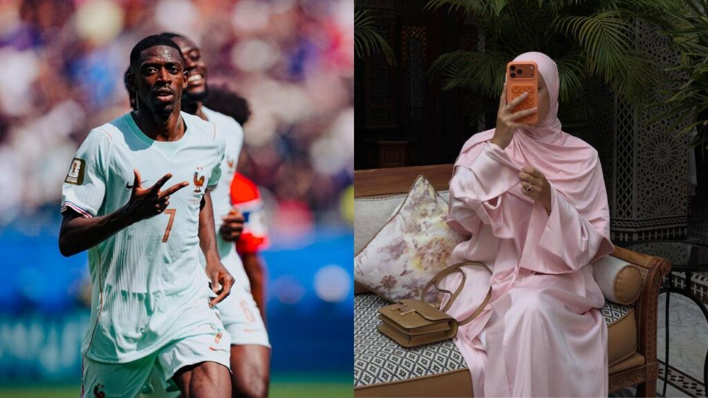 Dembelé e sua esposa