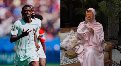 Dembelé e sua esposa