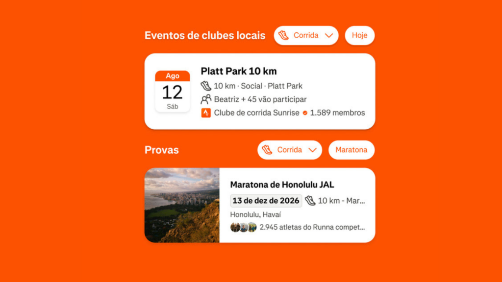 Novo recurso do Strava ajuda atletas a encontrar corridas e atividades coletivas perto de onde estão