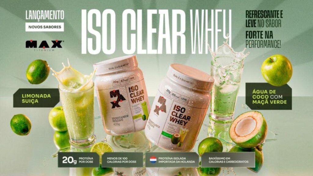 Whey Protein ganha novas versões e reforça estratégia da Max Titanium