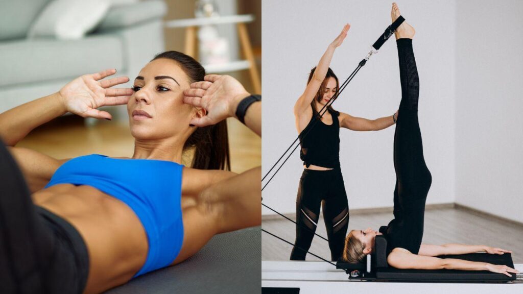 Abdominal e Exercício de Pilates para fortalecimento do abdômen