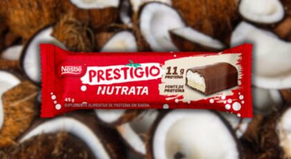 Prestígio virou barra de proteína! Conheça a novidade deliciosa da Nutrata