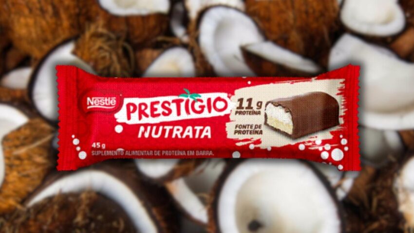 Prestígio virou barra de proteína! Conheça a novidade deliciosa da Nutrata