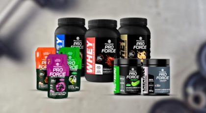 Pré-treino de limão e gel de carboidrato: os novos suplementos da ProForce