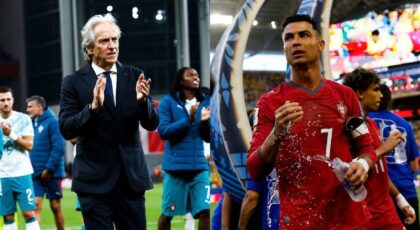 técnico Jorge Jesus e Cristiano Ronaldo